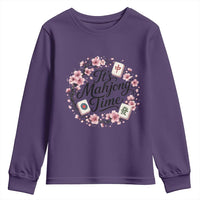 Mahjong Youth Sweatshirt Floral Mah Jongg
