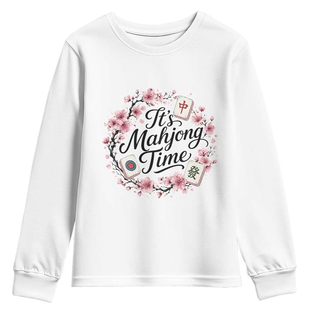 Mahjong Youth Sweatshirt Floral Mah Jongg
