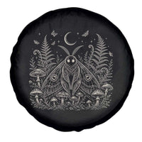 Mothman Spare Tire Cover Vintage Cryptid Graphic Gothic Forest Moth Mushroom Folklore Gift
