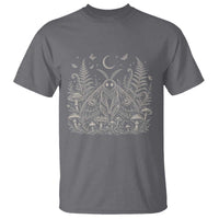 Mothman T Shirt Vintage Cryptid Graphic Gothic Forest Moth Mushroom Folklore Gift