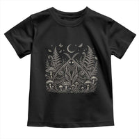 Mothman Toddler T Shirt Vintage Cryptid Graphic Gothic Forest Moth Mushroom Folklore Gift