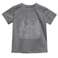 Mothman Toddler T Shirt Vintage Cryptid Graphic Gothic Forest Moth Mushroom Folklore Gift