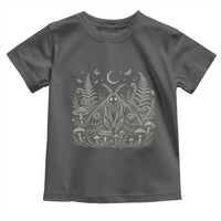 Mothman Toddler T Shirt Vintage Cryptid Graphic Gothic Forest Moth Mushroom Folklore Gift