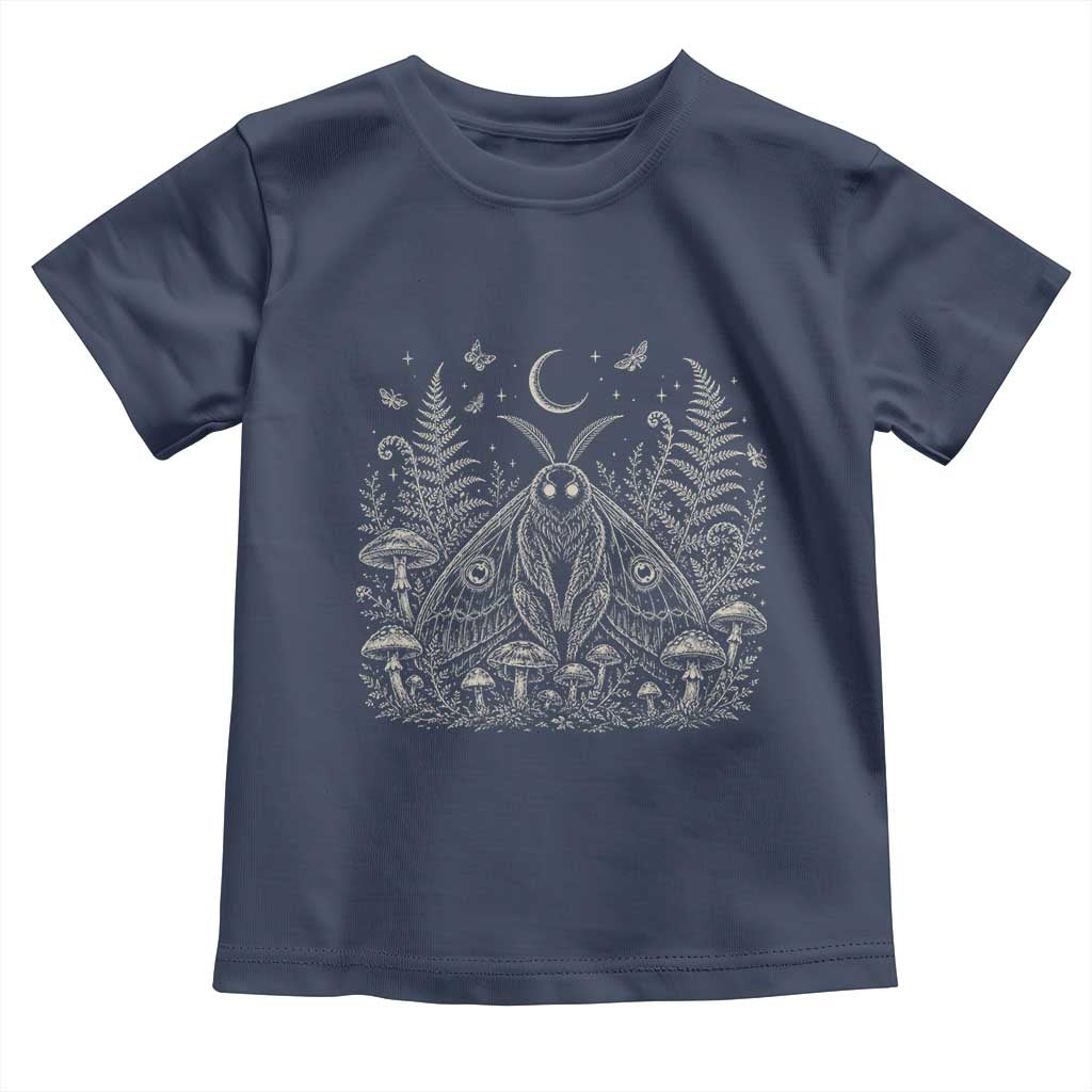 Mothman Toddler T Shirt Vintage Cryptid Graphic Gothic Forest Moth Mushroom Folklore Gift