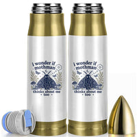 Funny Mothman Bullet Tumbler I Wonder If Mothman Thinks About Me Too Cryptid Weirdcore