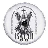 Here Am I Send Me Isaiah 6 8 Catholic Knight Templar Crusader Faith Spare Tire Cover