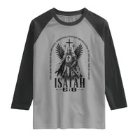 Here Am I Send Me Isaiah 6 8 Catholic Knight Templar Crusader Faith Raglan Shirt