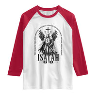 Here Am I Send Me Isaiah 6 8 Catholic Knight Templar Crusader Faith Raglan Shirt
