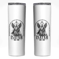 Here Am I Send Me Isaiah 6 8 Catholic Knight Templar Crusader Faith Skinny Tumbler