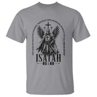 Here Am I Send Me Isaiah 6 8 Catholic Knight Templar Crusader Faith T Shirt