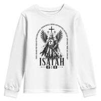 Here Am I Send Me Isaiah 6 8 Catholic Knight Templar Crusader Faith Youth Sweatshirt