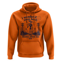 Funny Siren Head Hoodie I Wonder If Siren Head Thinks About Me Too Weirdcore Cryptid Lovers
