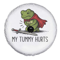 Tummy Hurts Funny Medieval Frog Spare Tire Cover Dark Fantasy Meme