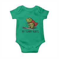 Tummy Hurts Funny Medieval Frog Baby Onesie Dark Fantasy Meme