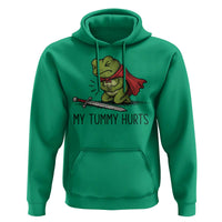 Tummy Hurts Funny Medieval Frog Hoodie Dark Fantasy Meme