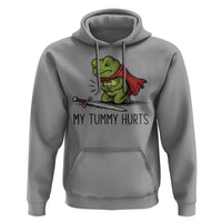 Tummy Hurts Funny Medieval Frog Hoodie Dark Fantasy Meme