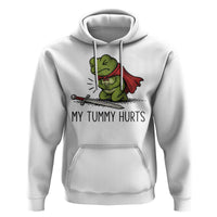 Tummy Hurts Funny Medieval Frog Hoodie Dark Fantasy Meme