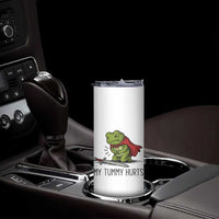 Tummy Hurts Funny Medieval Frog Skinny Tumbler Dark Fantasy Meme