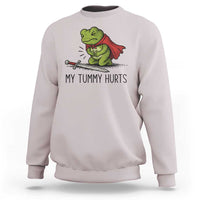 Tummy Hurts Funny Medieval Frog Sweatshirt Dark Fantasy Meme
