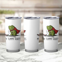 Tummy Hurts Funny Medieval Frog Tumbler Cup Dark Fantasy Meme