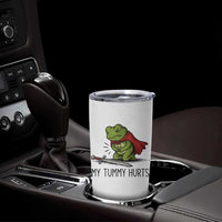 Tummy Hurts Funny Medieval Frog Tumbler Cup Dark Fantasy Meme