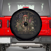 All Plants Are Edible Some Only Once Spare Tire Cover Vintage Botanical Mushroom Skull Gothic Plant Lover