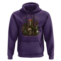All Plants Are Edible Some Only Once Hoodie Vintage Botanical Mushroom Skull Gothic Plant Lover