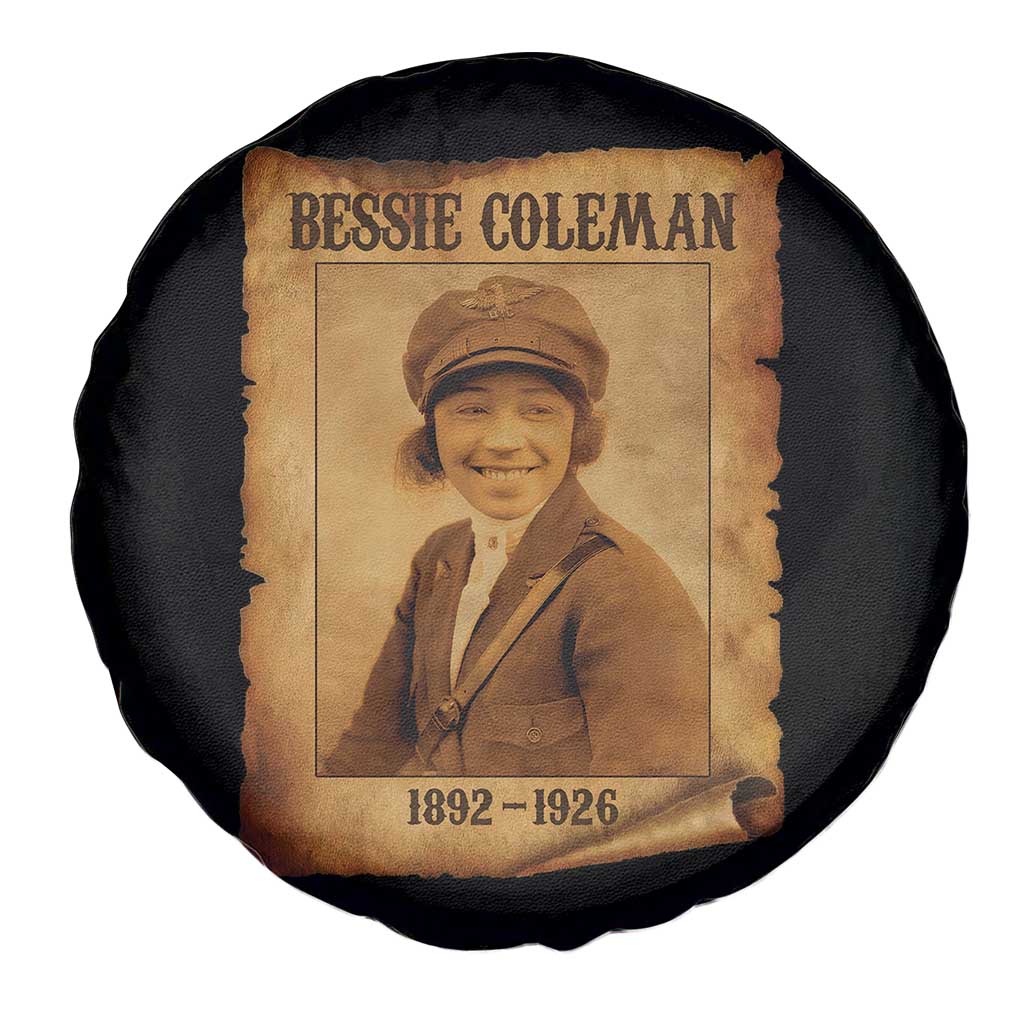Bessie Coleman First African American Female Pilot Spare Tire Cover Black History - Wonder Print Shop