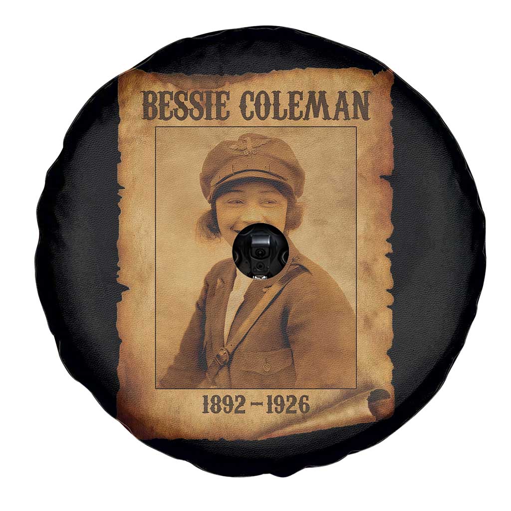 Bessie Coleman First African American Female Pilot Spare Tire Cover Black History - Wonder Print Shop