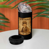 Bessie Coleman First African American Female Pilot 4 in 1 Can Cooler Tumbler Black History - Wonder Print Shop