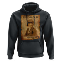 Bessie Coleman First African American Female Pilot Hoodie Black History - Wonder Print Shop