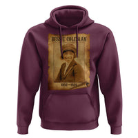 Bessie Coleman First African American Female Pilot Hoodie Black History - Wonder Print Shop