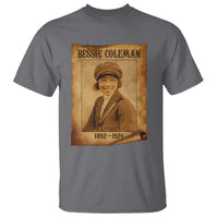 Bessie Coleman First African American Female Pilot T Shirt Black History - Wonder Print Shop
