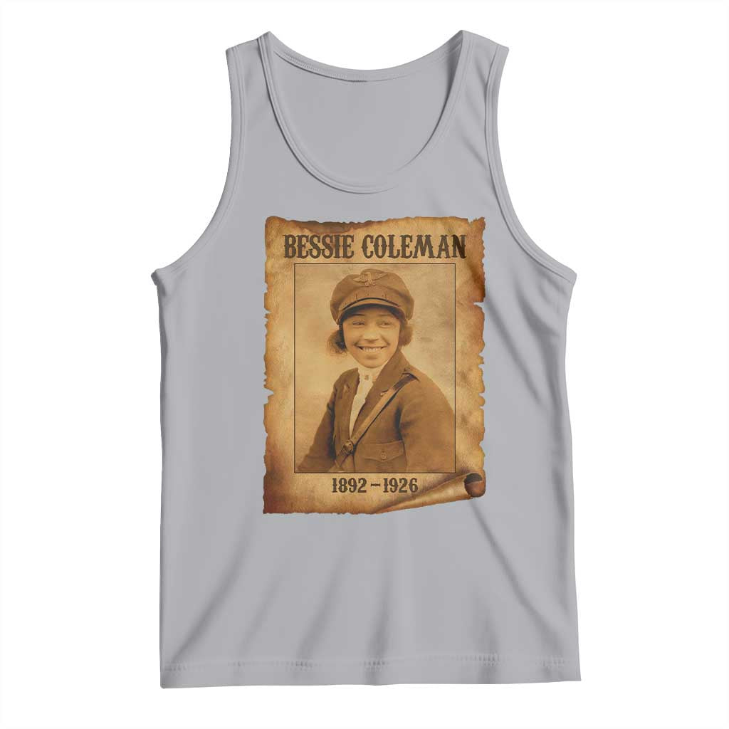 Bessie Coleman First African American Female Pilot Tank Top Black History - Wonder Print Shop