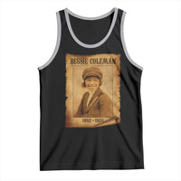 Bessie Coleman First African American Female Pilot Tank Top Black History - Wonder Print Shop