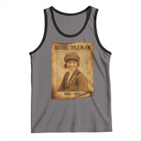 Bessie Coleman First African American Female Pilot Tank Top Black History - Wonder Print Shop