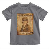 Bessie Coleman First African American Female Pilot Toddler T Shirt Black History - Wonder Print Shop