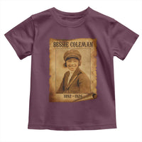 Bessie Coleman First African American Female Pilot Toddler T Shirt Black History - Wonder Print Shop