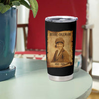 Bessie Coleman First African American Female Pilot Tumbler Cup Black History - Wonder Print Shop