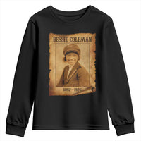 Bessie Coleman First African American Female Pilot Youth Sweatshirt Black History - Wonder Print Shop