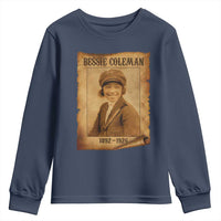 Bessie Coleman First African American Female Pilot Youth Sweatshirt Black History - Wonder Print Shop