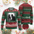 Funny Cat Ugly Christmas Sweater I Do Not Think Therefore I Do Not Am Goth Emo Grunge Witchy - Wonder Print Shop
