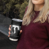 Funny Cat Tumbler Cup I Do Not Think Therefore I Do Not Am Goth Emo Grunge Witchy - Wonder Print Shop