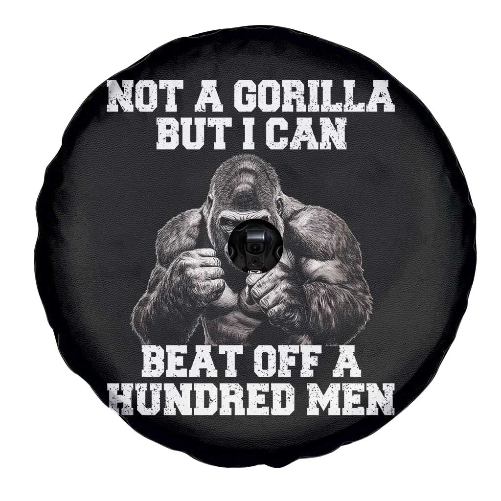 Funny Internet Meme Spare Tire Cover Not A Gorilla But I Can Beat Off 100 Men - Wonder Print Shop