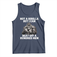 Funny Internet Meme Tank Top Not A Gorilla But I Can Beat Off 100 Men - Wonder Print Shop