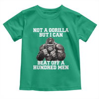 Funny Internet Meme Toddler T Shirt Not A Gorilla But I Can Beat Off 100 Men - Wonder Print Shop