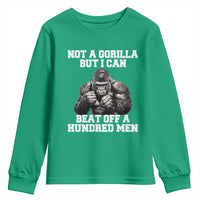 Funny Internet Meme Youth Sweatshirt Not A Gorilla But I Can Beat Off 100 Men - Wonder Print Shop