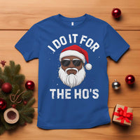I Do It For The Hos Black Santa Christmas T Shirt Funny Inappropriate Rude Santa - Wonder Print Shop