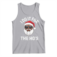 I Do It For The Hos Black Santa Christmas Tank Top Funny Inappropriate Rude Santa - Wonder Print Shop