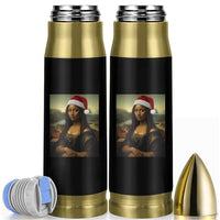 Funny Black Christmas Bullet Tumbler Vintage Mona Lisa Afro Santa Da Vinci Xmas - Wonder Print Shop